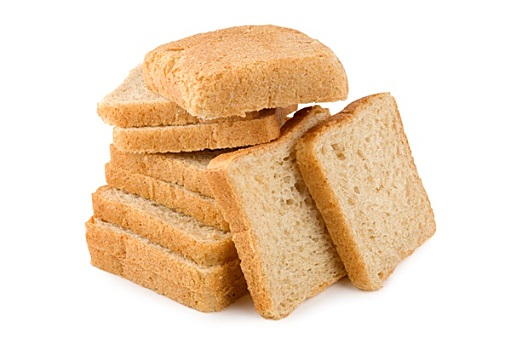 面包,隔绝,白色背景,背景