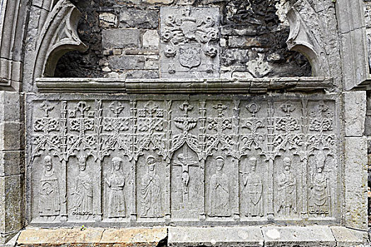 石头,圣坛,教堂,爱尔兰,欧洲