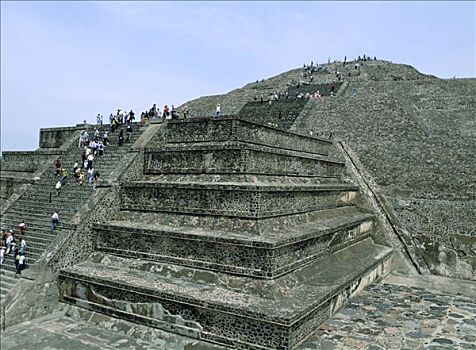 金字塔,月亮,特奥蒂瓦坎,墨西哥城,艺术家