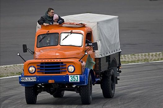 旧式,卡车,大奖赛,莱茵兰普法尔茨州,德国,欧洲