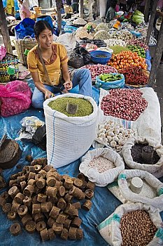 摊贩,市场,苏门答腊岛,印度尼西亚