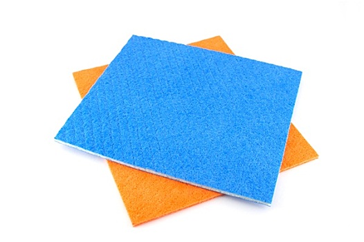 橙色,蓝色,餐巾,上方,白色