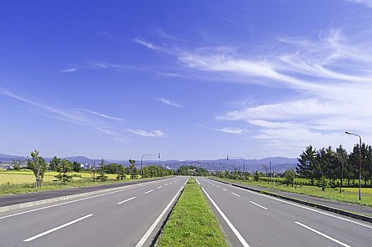 宽,道路,中线