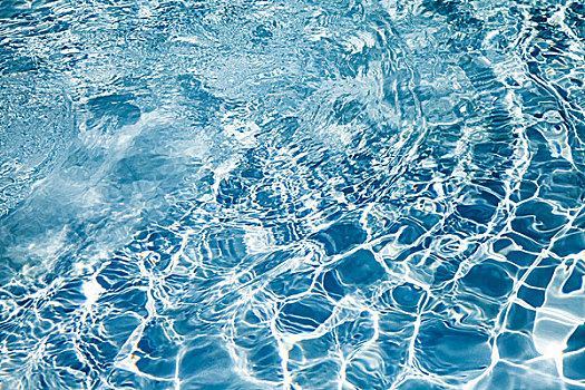 鲜明,深,蓝色,游泳池,水,背景,纹理