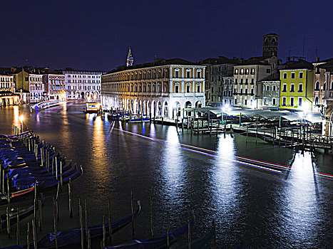意大利,威尼斯,城市,黄昏