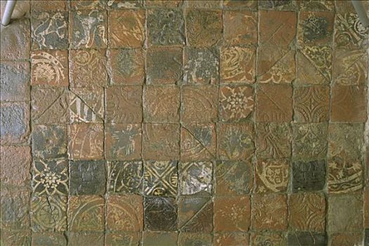 地砖,小修道院,许多,什罗普郡,1998年,艺术家