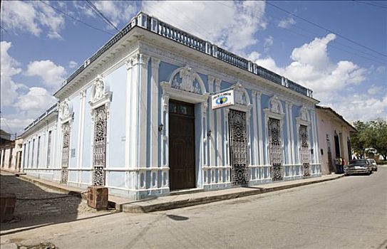 装饰,老建筑,省,古巴,拉丁美洲