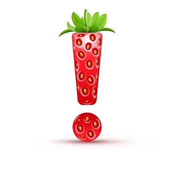 草莓,字体,象征