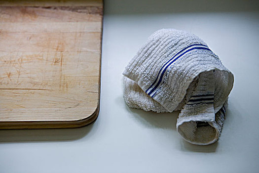 餐巾,厨房,案板