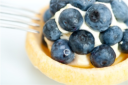 蓝莓,奶油,杯形蛋糕