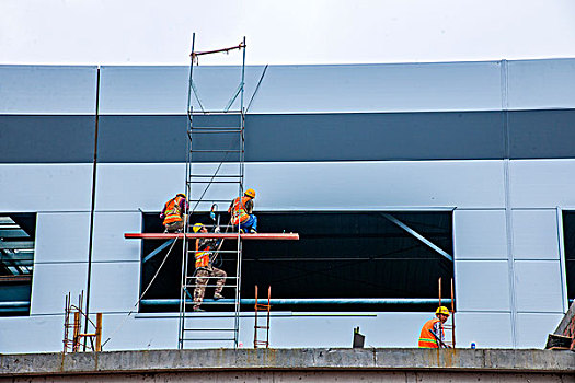 房屋建筑施工工地现场