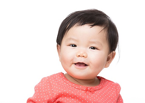 亚洲人,女婴,微笑