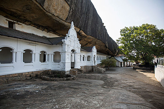 洞穴,庙宇,丹布勒,斯里兰卡,亚洲