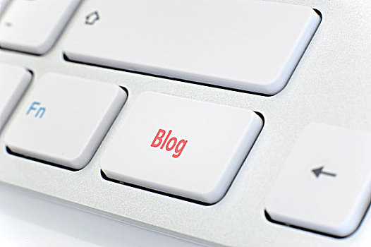 现代,白色,键盘,文字,博客,红色