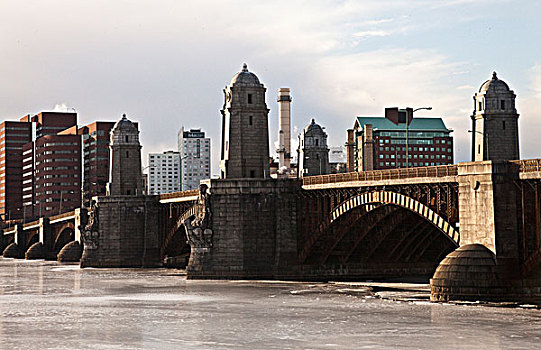 桥,波士顿,剑桥
