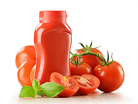 构图,番茄酱,新鲜,西红柿,隔绝,白色背景