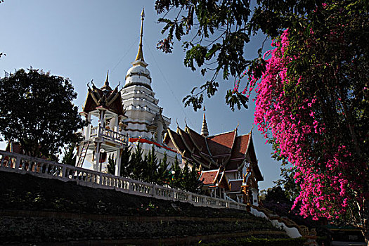 庙宇,寺院,靠近,泰国北方,泰国,亚洲