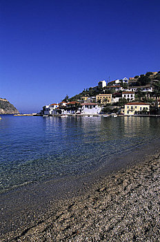 希腊,阿索斯,渔村