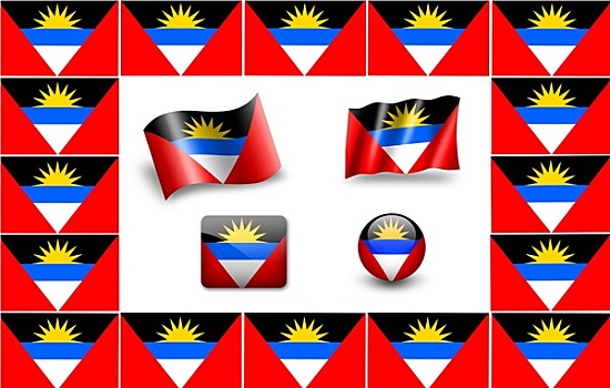 旗帜,安提瓜和巴布达,象征