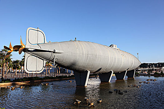潜水艇,城市,卡塔赫纳,西班牙
