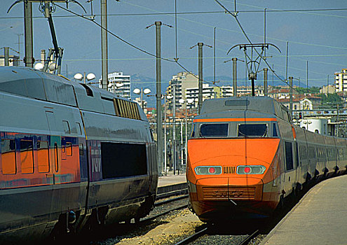 现代,火车,车站