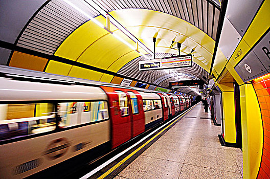 英格兰,伦敦,做糕点,街道,地铁,喜庆,线条,离开,站台,地铁站
