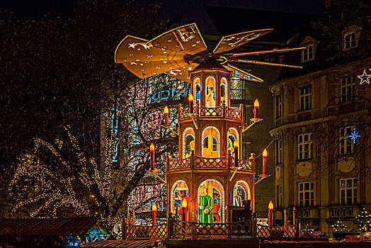 圣诞市场,慕尼黑,巴伐利亚,德国