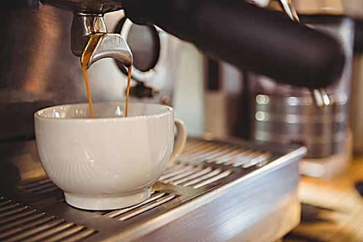 机器,制作,一杯咖啡,咖啡