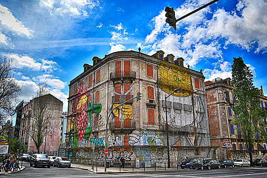 葡萄牙里斯本城市涂鸦