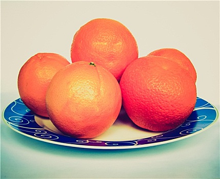 复古,看,橘子