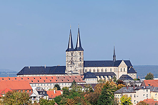 教堂,班贝格,弗兰克尼亚,巴伐利亚,德国,欧洲