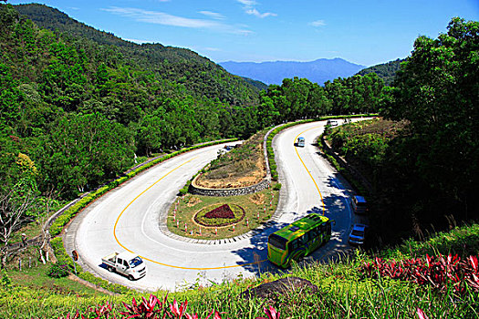 五指山市梯田风光