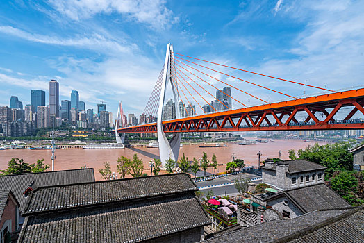 重庆建筑景观和城市天际线