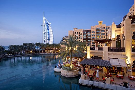 建筑,水岸,帆船酒店,酒店,迪拜,阿联酋