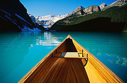独木舟,路易斯湖,艾伯塔省,加拿大