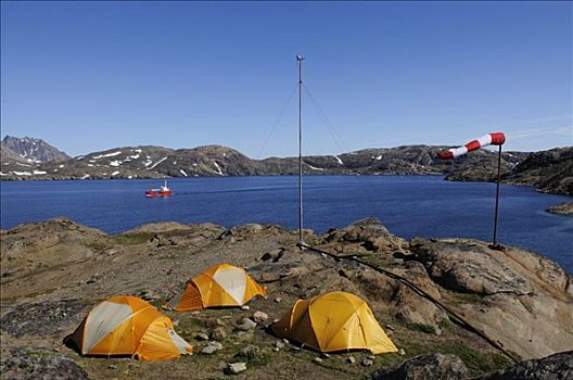 帐篷,露营,格陵兰