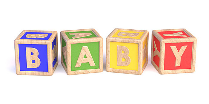 文字,婴儿,木块,玩具,横图