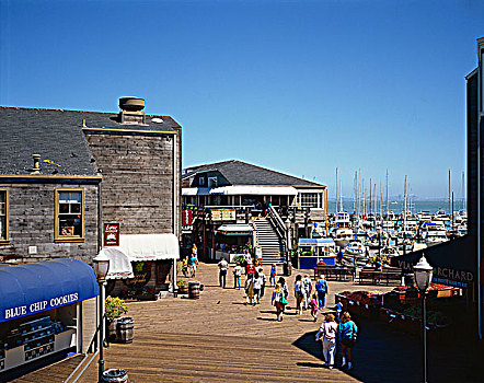 码头,渔人码头,区域,旧金山,加利福尼亚,美国