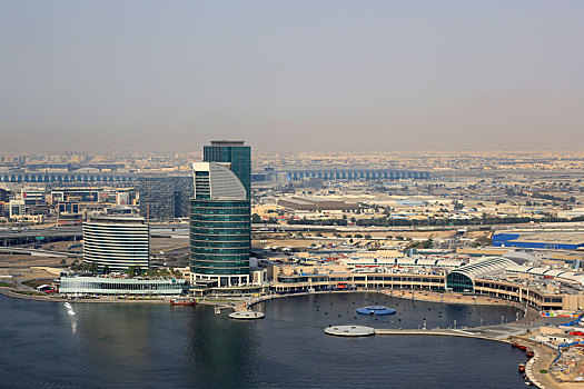 迪拜,节日,城市,航拍