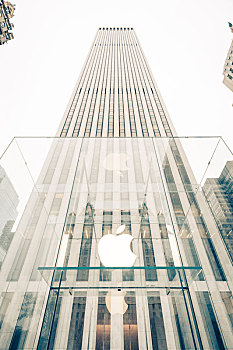 美国纽约苹果手机专卖店