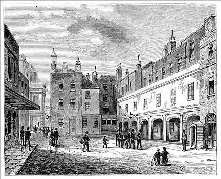 宫殿,圣詹姆士宫,伦敦,19世纪,艺术家,未知