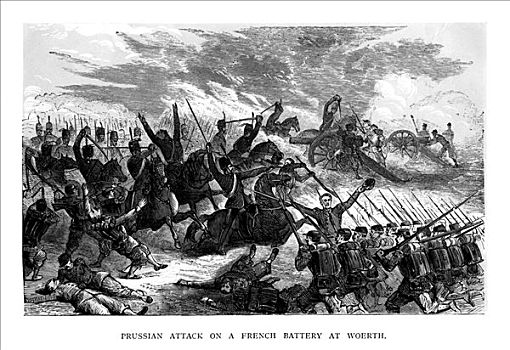 普鲁士,攻击,法国人,电池,1875年