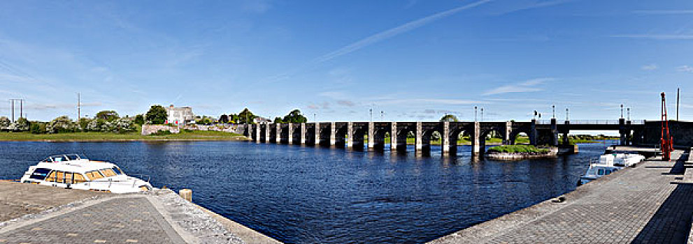 古桥,上方,爱尔兰,欧洲