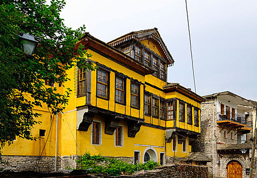房子,地区,老城,吉洛卡斯特拉,阿尔巴尼亚,欧洲