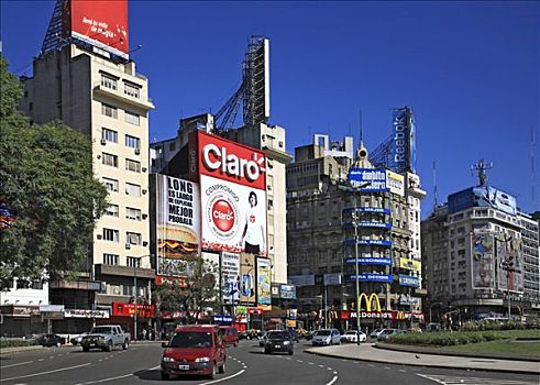 市中心,道路,布宜诺斯艾利斯,阿根廷,南美