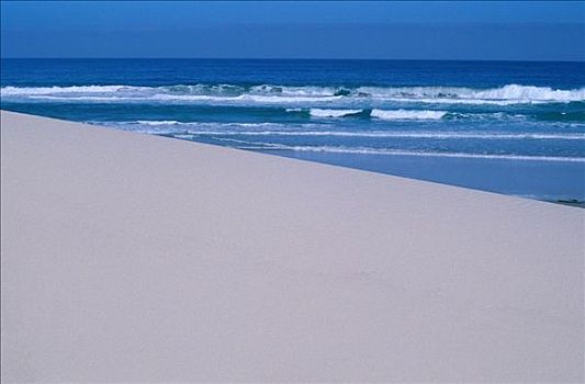 白色,沙丘,大西洋,纳马夸兰,南非