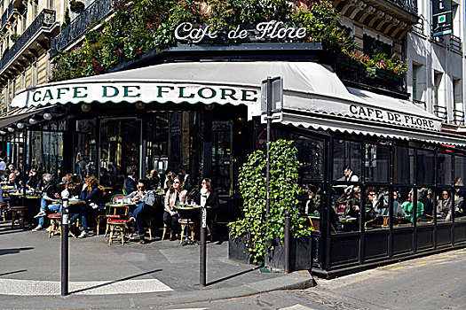 著名,咖啡,巴黎,法兰西岛,法国,欧洲