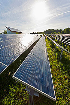 太阳能电池板,太阳,组件,靠近,威宁顿,太阳能,光伏,巴登符腾堡,德国,欧洲