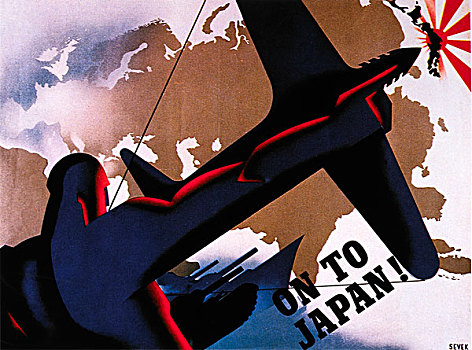 英国,二战,海报,日本