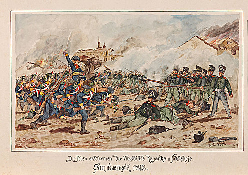军队,风暴,郊区,1812年